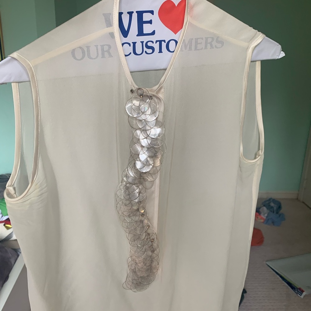 Sheer Cream Blouse